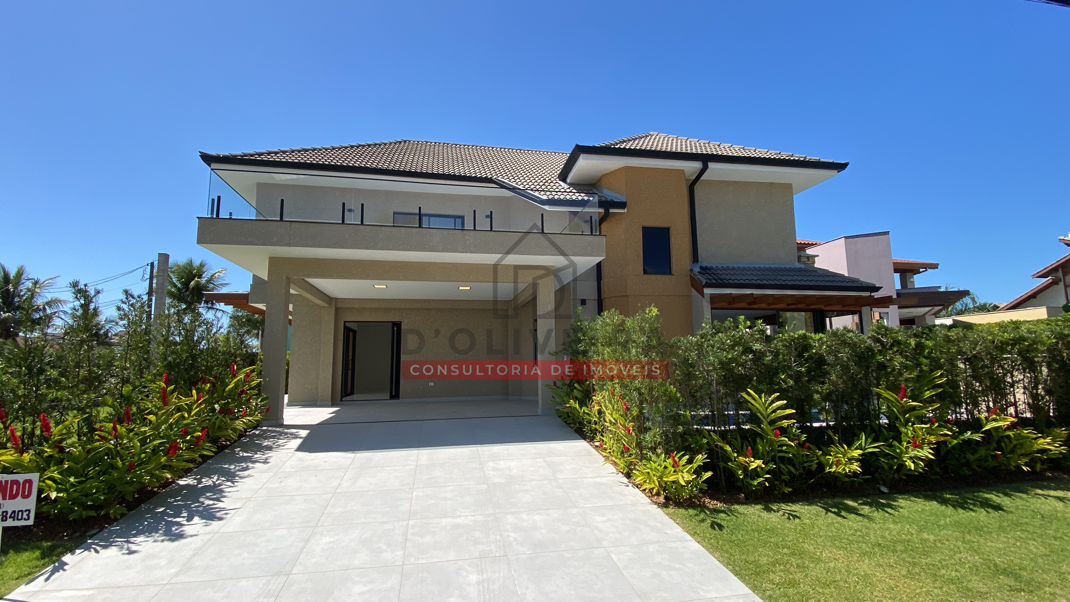 Sobrado com piscina e área gourmet no Bougainvillée Residencial II - Peruíbe - SP